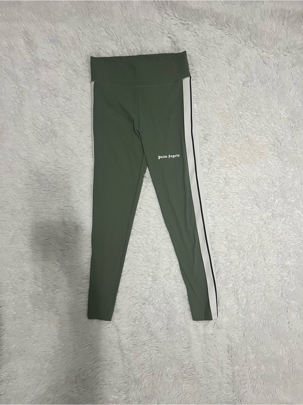 Palm Angels Olive Green Leggings